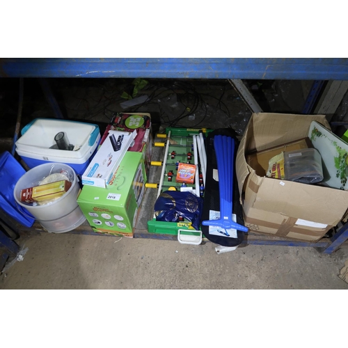 2018 - A quantity of various items including a table football game, a Hinari Steam Supreme cooker 240v, a c... 