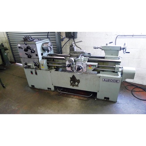 23 - 1 lathe by Ajax model AJ200E x 1150mm BC, serial number 3429B 50117, gap bed with gap piece fitted, ... 