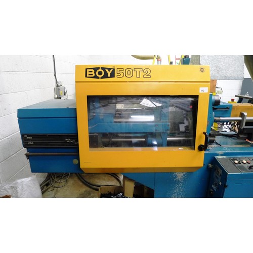 112 - 1 plastic injection moulding machine by Boy model 50T2, YOM 1997, 3ph with a BOY Dipronic manual con... 