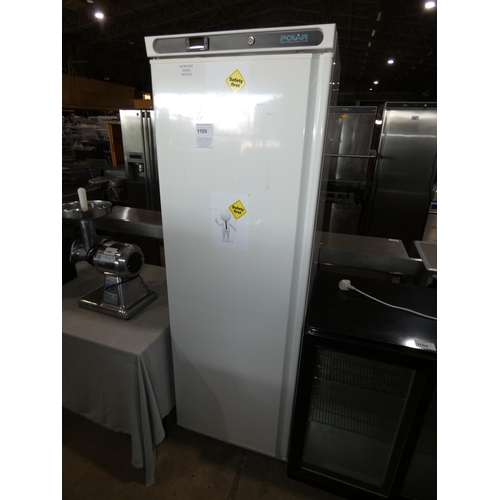 1105 - A commercial upright tall fridge by Polar type CD612 approx 60x60x186cm