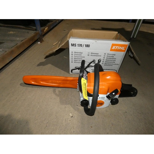 2013 - 1 petrol engine chainsaw by Stihl type MS 170 - Boxed and appears to be unused