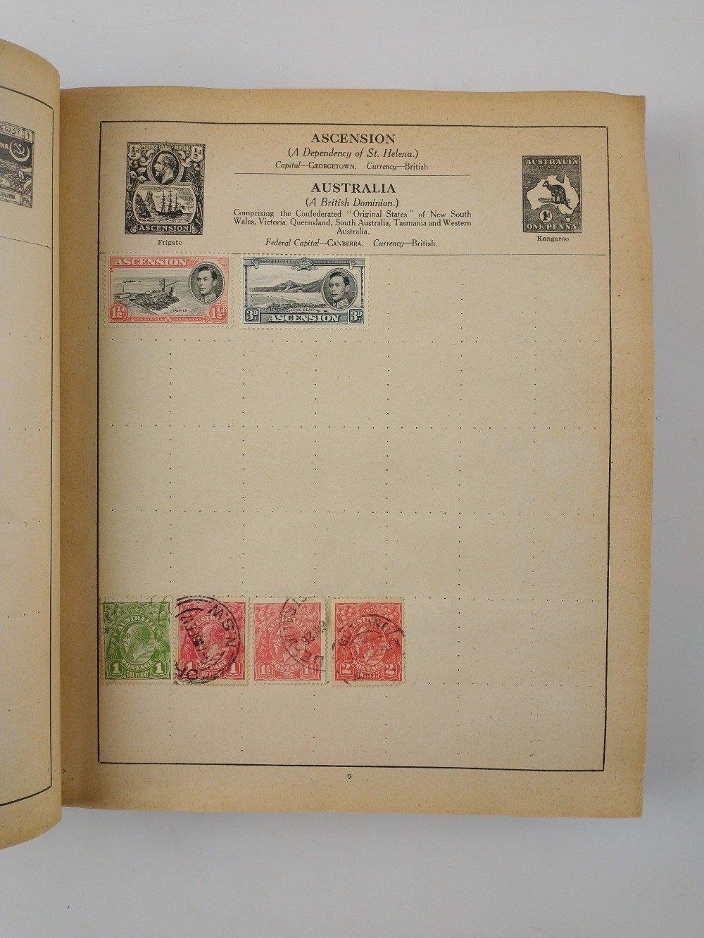 A old stamp album full of stamps from circa 1880's 1930's stamps