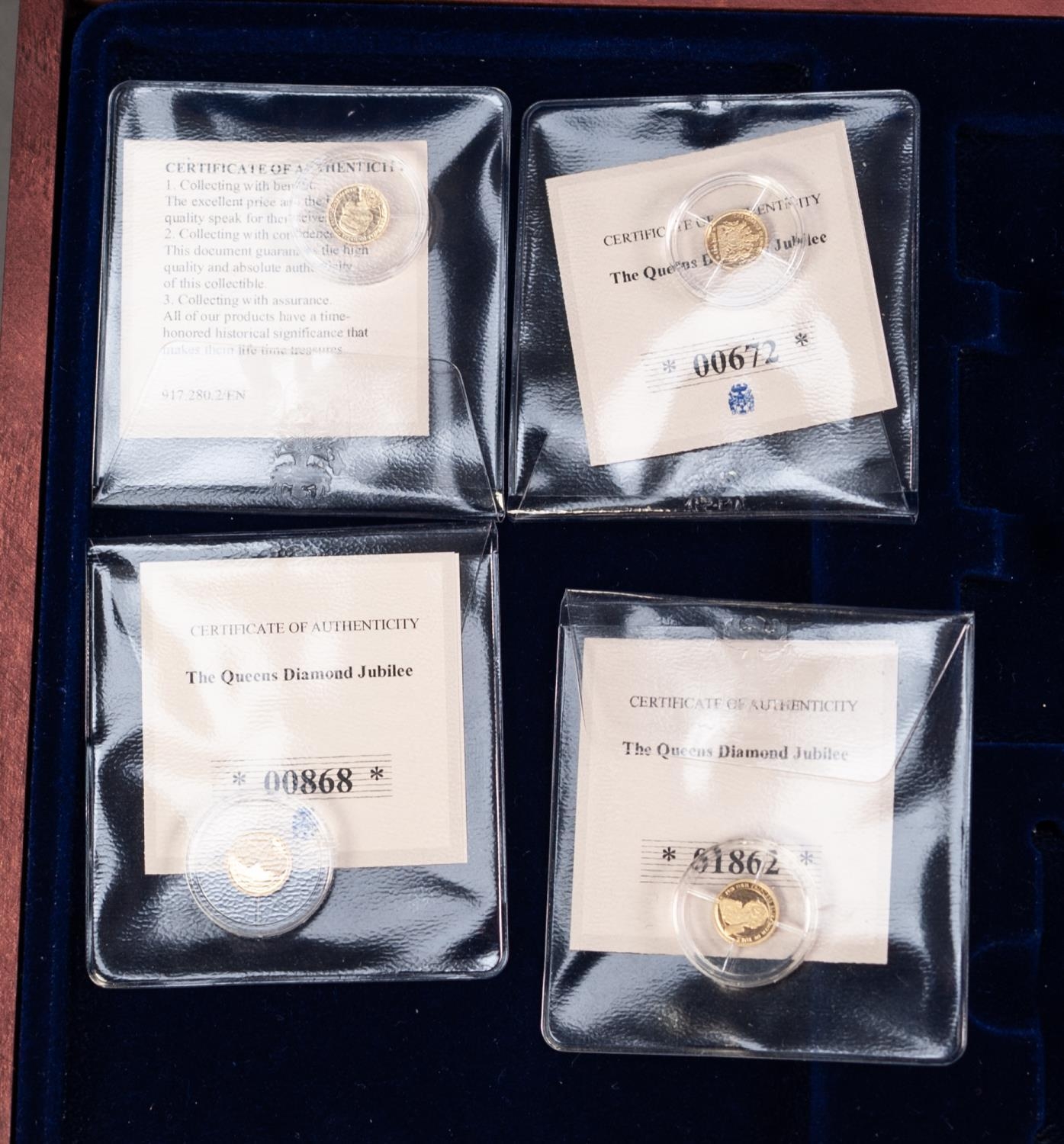 FOUR WINDSOR MINT LIMITED EDITION ‘THE QUEENS DIAMOND JUBILEE’ GOLD