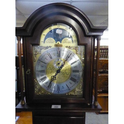 RICHARD BROAD, BODMIN, CORNWALL, MODERN GRANDMOTHER CLOCK, WITH WEIGHT