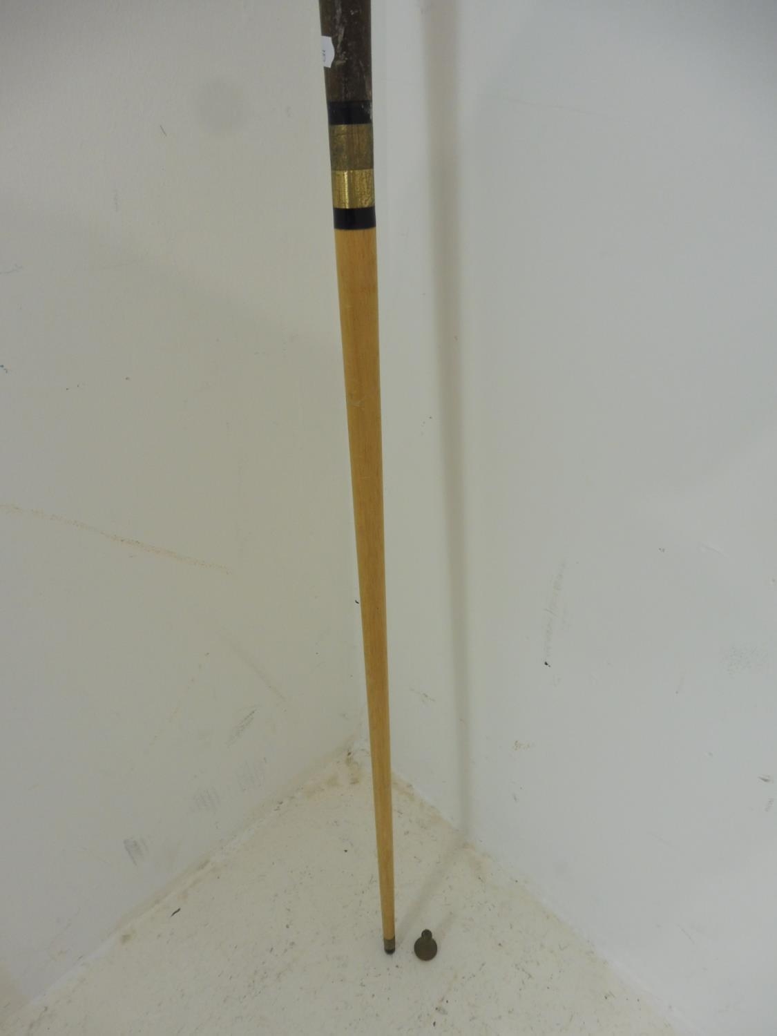 Vintage Dual Purpose Wooden Walking Stick/Snooker Cue