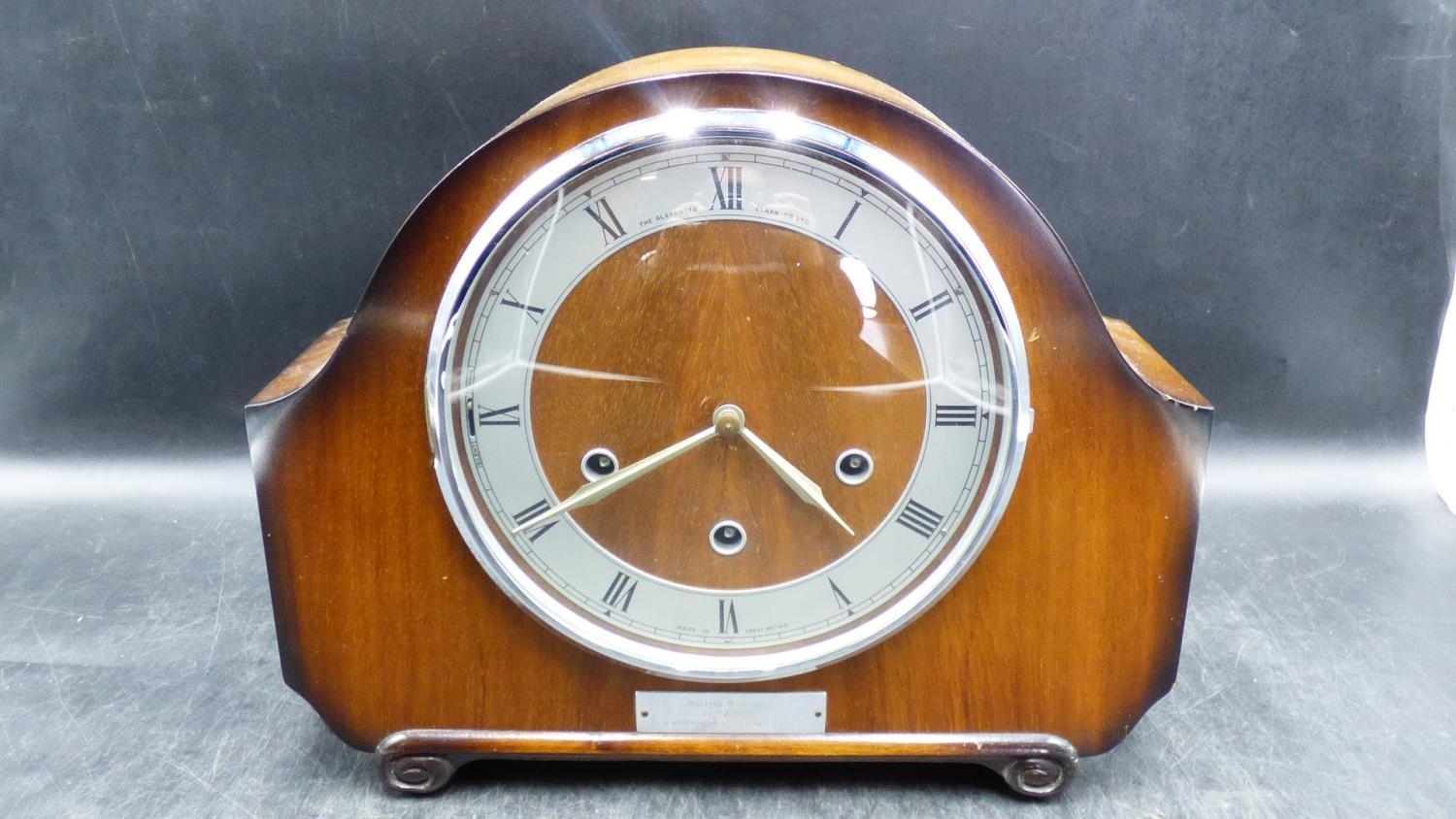 Smiths Floating Balance Westminster Chime Mantle Clock Complete with