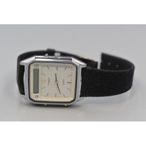 Timex Quartz VCell Watch in original Box with Paperwork (strap a/f