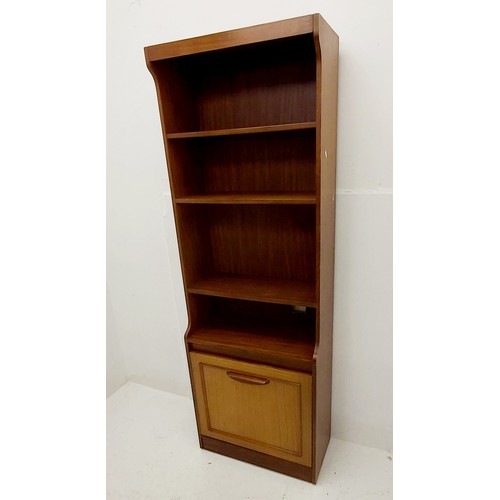 379 - Mid Century Modern Narrow Tall Teak Unit by Stateroom. 24 x 11.5 x 69.5 Inches