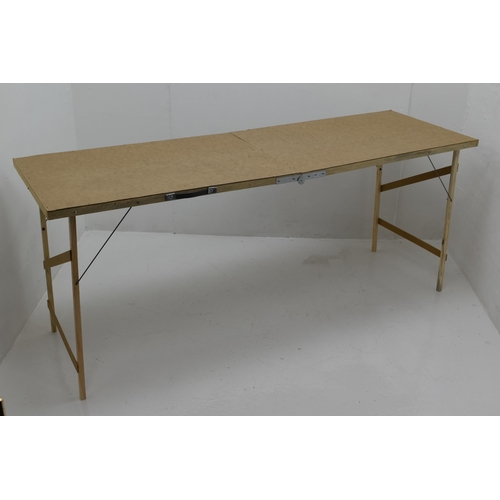 Wooden Pasting/ Car Boot Table 70" seems to be New and Unused