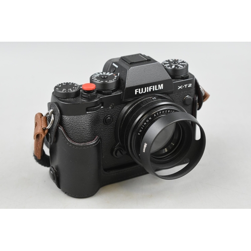 3 - Fujifilm X-T2 Digital Camera with Fujifilm XF27mm Lens Fitted