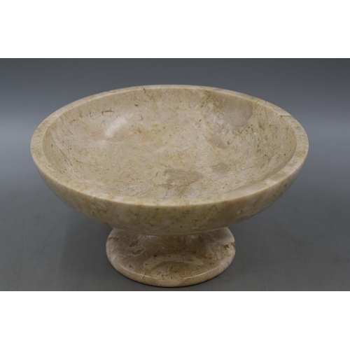Large Marble Fruit Bowl approx 9.5" Dia