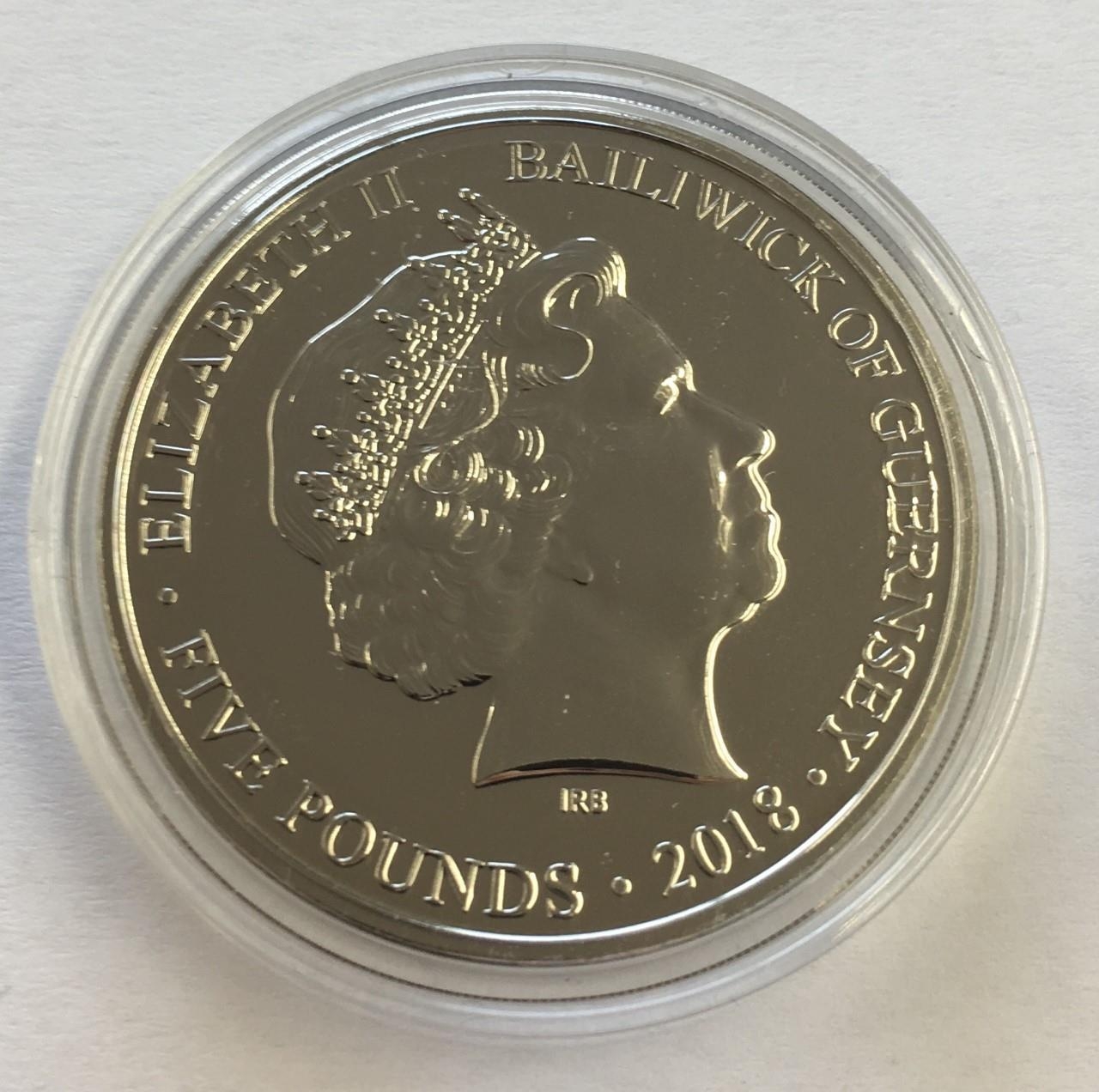 2018 Queen Elizabeth Silver Jubilee £5 Coin.