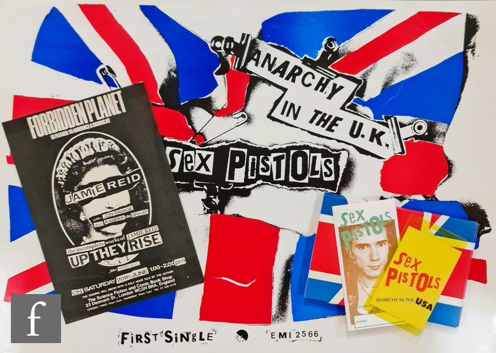 A Collection Of Sex Pistols Memorabilia To Include A 1997 Promotional