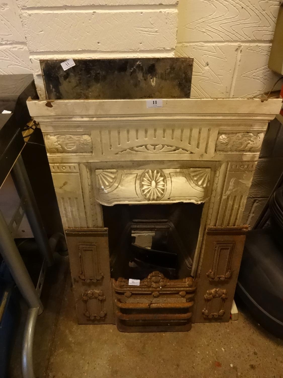 Victorian Edwardian Cast Iron Fire Surround And Other Parts To