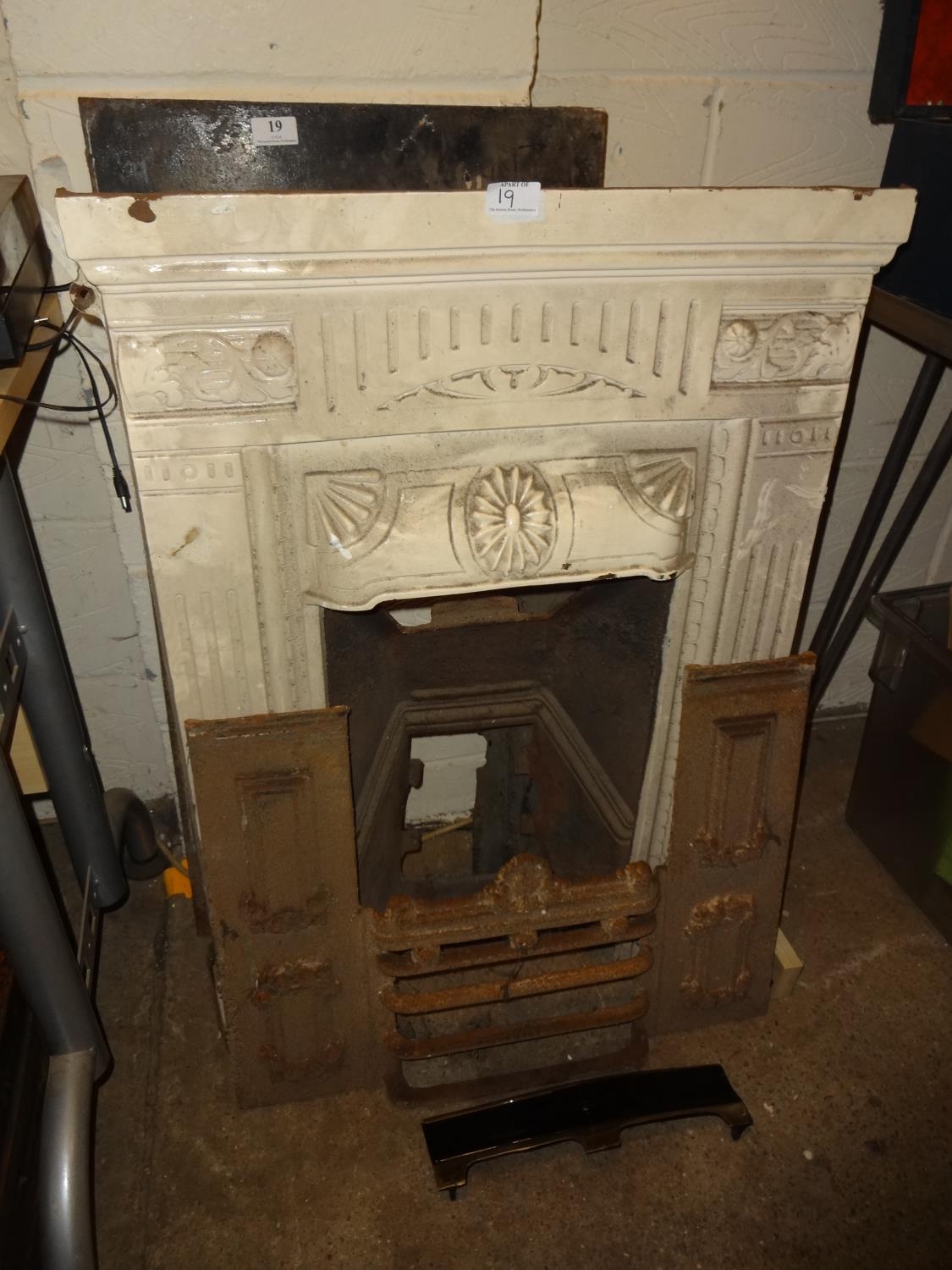 Victorian Edwardian Cast Iron Fire Surround And Other Parts To