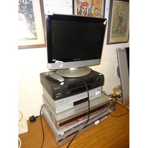 15 5 Wharfedale Dvd Tv Sharp Vhs Player Goodmans Vhs Player Sony Dvd Rw R Rw R Recording Play