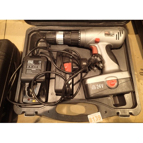 Workshop pro 24v battery drill with charger. Not available f