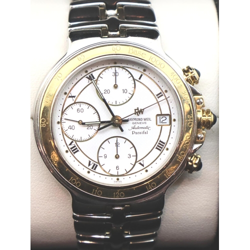 Raymond Weil gents Parsifal automatic chronograph wristwatch with 18ct ...