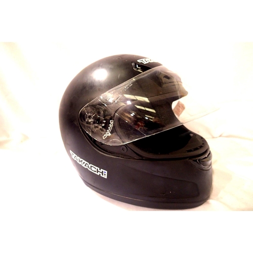 2210 - Black Takach motorcycle crash helmet model no.FF311. P&P Group 2 (£18+VAT for the first lot and £3+V... 