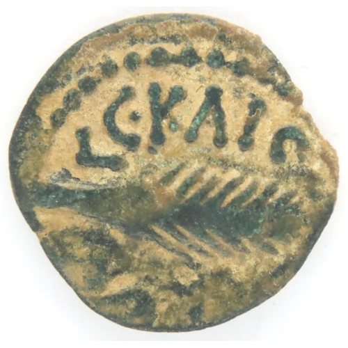 3009 - Holy Lands, Jerusalem; Prutah bronze coinage of Herod, time period of Jesus Christ. P&P Group 1 (£14... 
