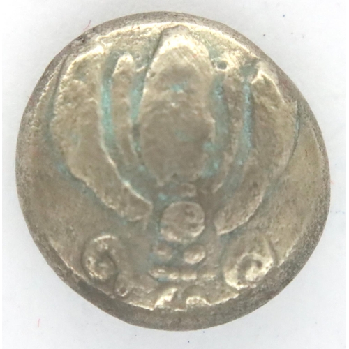 3016 - c500 BC Ephesus Greek silver drachm with bee and quadripartite. P&P Group 1 (£14+VAT for the first l... 