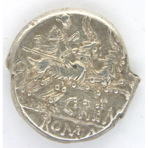 3020 - 138 BC Renius silver denarius of Republic, with Biga of Goats. P&P Group 1 (£14+VAT for the first lo... 