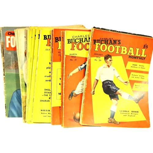 2005 - Charles Buchans Football Monthly; twenty four editions with duplicates c1954. P&P Group 2 (£18+VAT f... 