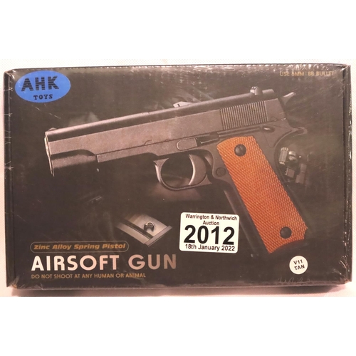 2012 - New old stock unopened airsoft pistol. P&P Group 1 (£14+VAT for the first lot and £1+VAT for subsequ... 