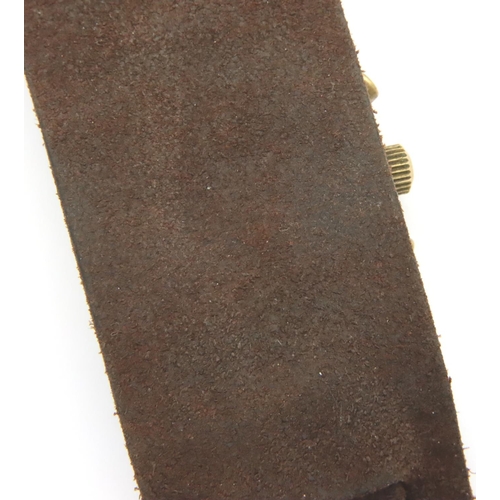 2166 - Oberleutenant Hans-Joachim Marseille (KIA 1942), an Alpha Third Reich period chronograph wristwatch,... 