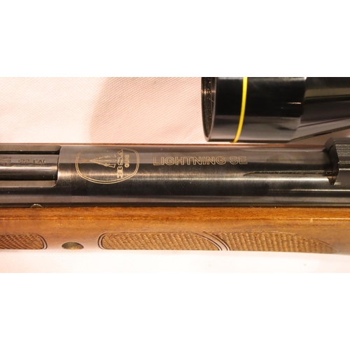 2029a - BSA Lightning GRT 22 air rifle with Nikko sterling scope and rifle bag. P&P Group 3 (£25+VAT for the... 