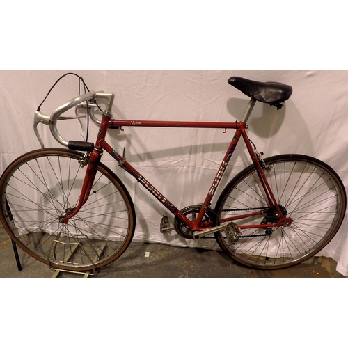 1002 - Puch Alpine ten speed 27 inch wheel racing bike. Not available for in-house P&P, contact Paul O'Hea ... 