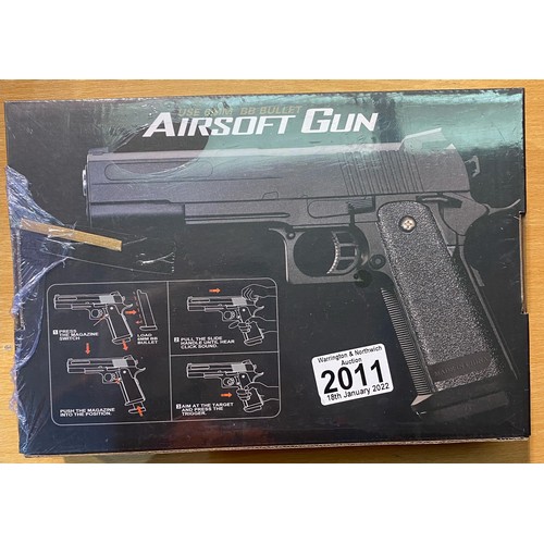 2011 - New old stock unopened airsoft pistols. P&P Group 2 (£18+VAT for the first lot and £3+VAT for subseq... 