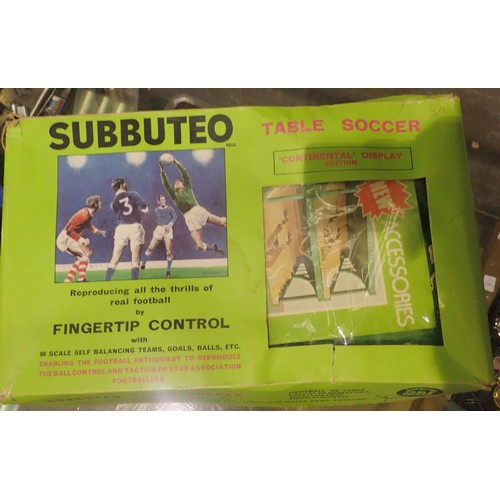 1035 - Vintage Continental Subbuteo, display edition Gold Tone Carillon musical toy and other vintage toys.... 
