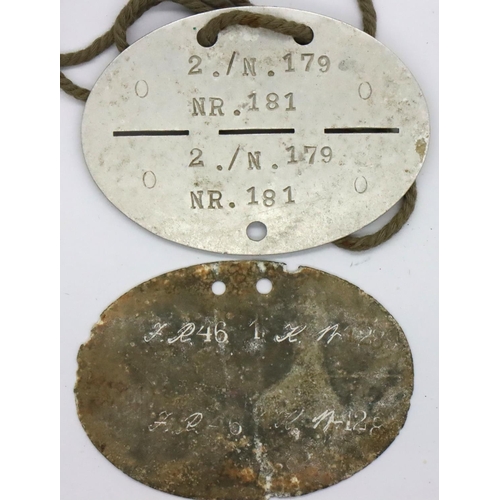 WWII German Dog Tag To A Signals Regiment On Original Neck C... | Barnebys