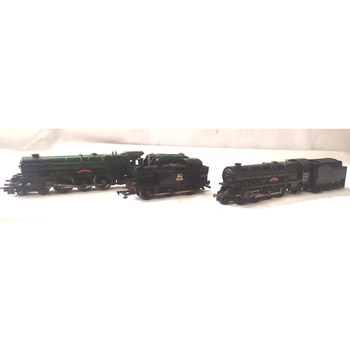 2013 - Three Triang Hornby OO locomotives, Princess Victoria, green, good condition. Jinty and Princess Vic... 