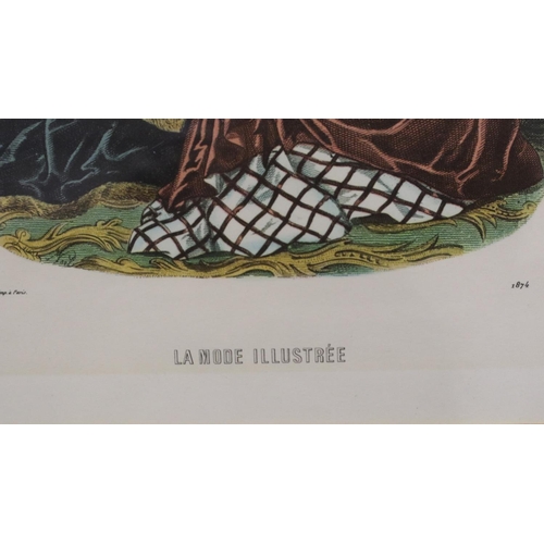 3006 - Pair of early 20th century French Boudoir prints from La Mode Illustraire, each 16 x 24 cm. Not avai... 