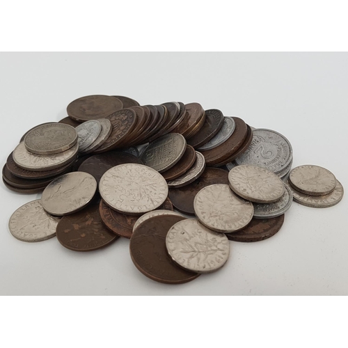 373 - SELECTION OF REPUBLIQUE FRANCAISE COINS
including 10 Francs, 25 Centimes, 1 Franc, 10 Centimes, 5 Ce... 