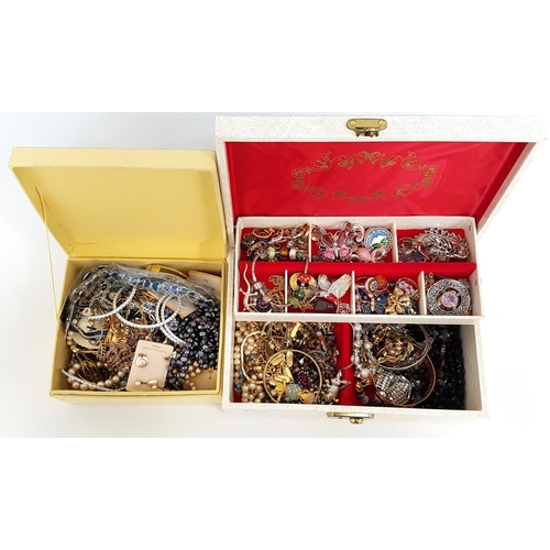 145 - SELECTION OF COSTUME JEWELLERY
including a Pandora style charm bracelet, various enamel and stone se... 