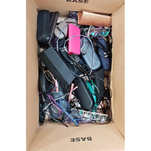 13 - ONE BOX OF BRANDED AND UNBRANDED SPECTACLES Note: some may have prescription lenses