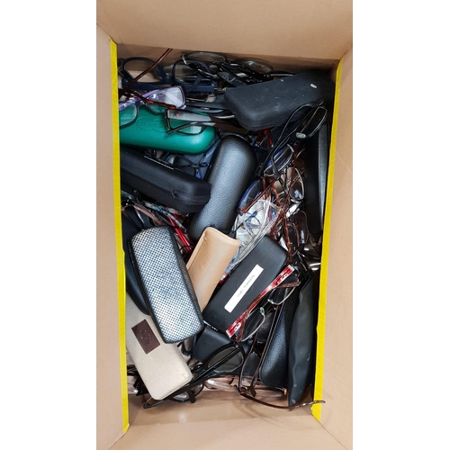 14 - ONE BOX OF BRANDED AND UNBRANDED SPECTACLES
Note: some may have prescription lenses