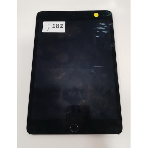 182 - APPLE IPAD MINI 4 A1538
serial number: F9FV4BFMGHKJ, iCloud protected, Note: It is the buyer's respo... 