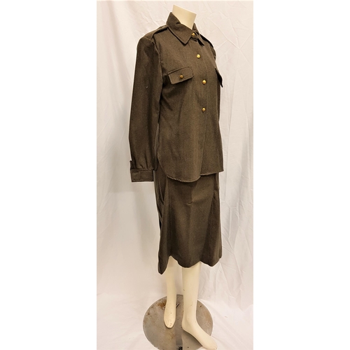 8 - RED DAWN (1984) - WOMEN'S RUSSIAN MILITARY UNIFORM
Ladies wool mixture military style suit, the fron... 