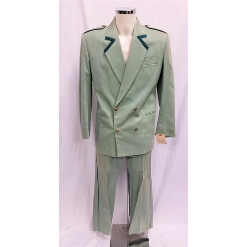9 - GHOST SHIP (2002) - TWO PIECE GREEN SUIT
Gents mint green canvas uniform, the double breasted jacket... 