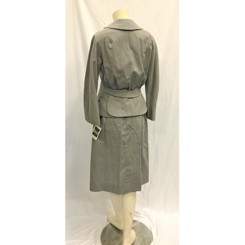 27 - MARILYN MONROE OWNED SILK TWO PIECE GREY SUIT
comprising handmade fitted skirt and jacket. Accompani... 
