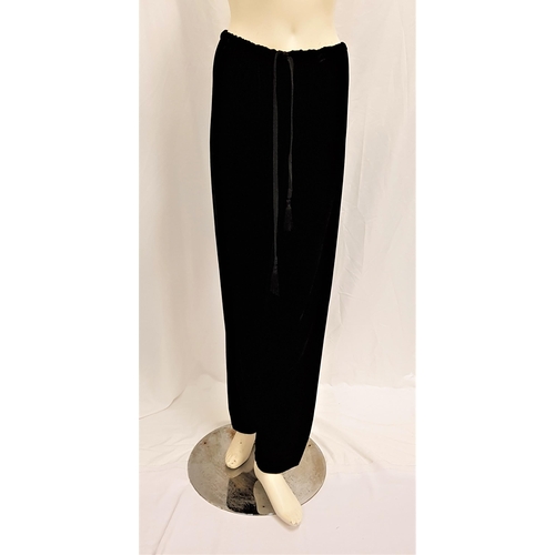 47 - CHER - 'PAMELA BARISH' VELVET TROUSERS
with elasticated waist. Accompanied by Star Wares Collectible... 