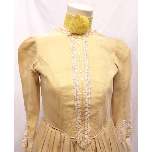 85 - SCOTTISH BALLET - THE TALES OF HOFFMANN 
the lemon dress with chiffon overlay, lace detail to cuff a... 