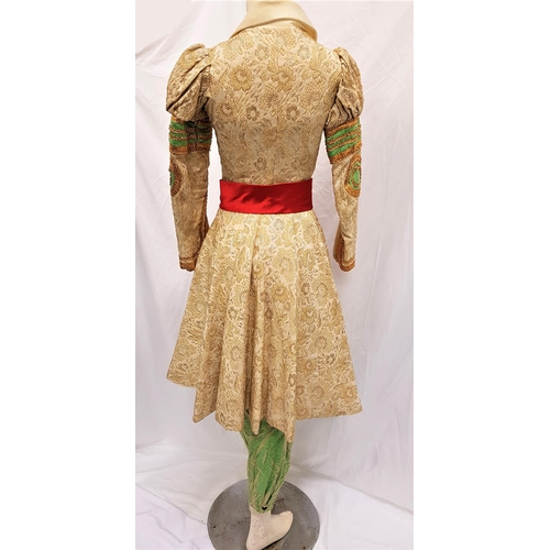 96 - SCOTTISH BALLET - ALLADIN
Gold and cream frock coat with gold and green embellishment to sleeve and ... 