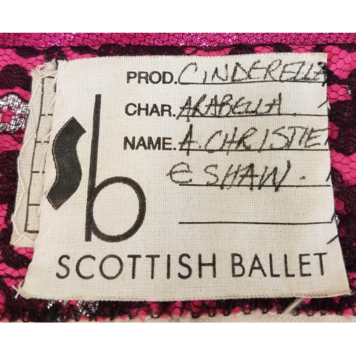 99 - SCOTTISH BALLET - CINDERELLA - ARABELLA
the multi-pink dress with heavy laced sleeves, embossed uppe... 