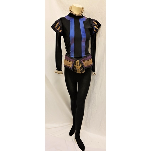 116 - SCOTTISH BALLET - MARY QUEEN OF SCOTS
the leotard costume with gold and white ruff to the neck, purp... 