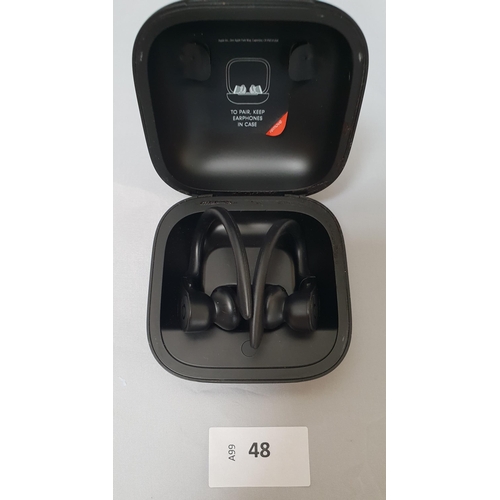 48 - BEATS BY DR. DRE POWERBEATS PRO WIRELESS EARPHONES 
with charging case.